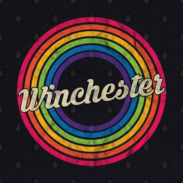 Winchester - Retro Rainbow Faded-Style by MaydenArt